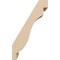 Ekena Millwork 5-inch W x 6-inch D x 10-inch H Copenhagen Rough Cedar Woodgrain TimberThane Knee Brace, Primed BRCUR05X06X10CHGRCPR - alternate 4